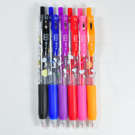 Zebra Sarasa Clip x Snoopy Pen Set 0.5mm by Kamio Japan
